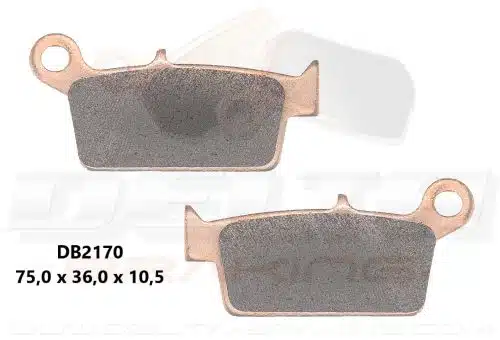 Delta Braking Sintered achter remblokken DB2170 Type N