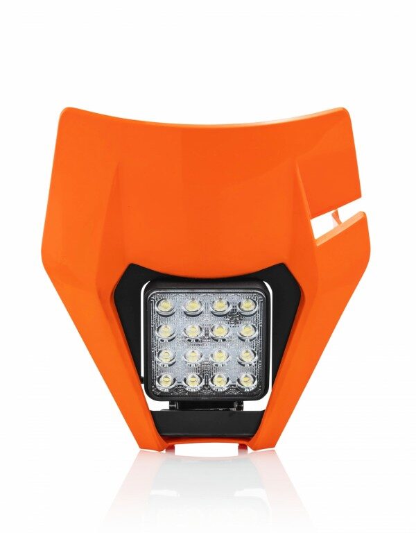 Acerbis koplamp plastic + koplamp Oranje  + Led lamp KTM EXC/EXC-F 250/300/350/450/500 17-19