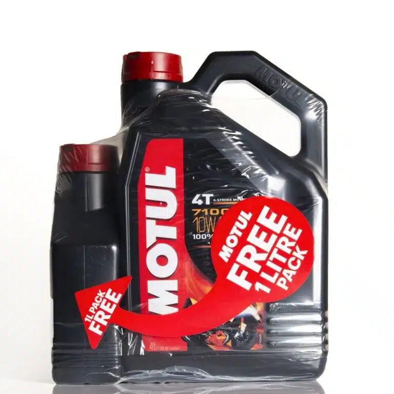 MOTUL 7100 4T motorolie - 10W40 4 liter 100% synthetisch (+ 1 liter bus gratis)