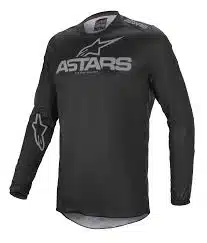 Alpinestars 2021 Fluid Graphite volwassen cross shirt Zwart / Grijs