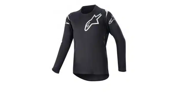 Alpinestars 2023 Racer Graphite Kinder cross shirt Zwart / Reflective Maat XL