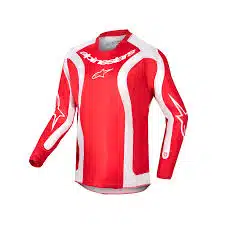 Alpinestars 2024 Racer Lurv Kinder cross shirt Rood / Wit