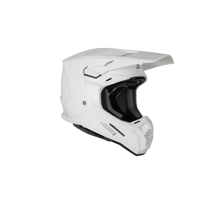 Just1 J-22 F Solid Helmet – White Gloss