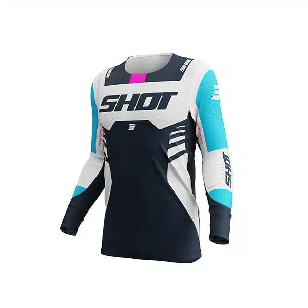 Shot MX Cross Shirt Volwassen Aerolite Sprint Blauw 2026 Collectie