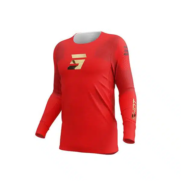 Shot MX Cross Shirt Volwassen Aerolite Space Rood 2026 Collectie