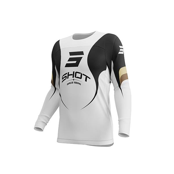 Shot MX Cross Shirt Volwassen Contact Manta Wit 2026 Collectie