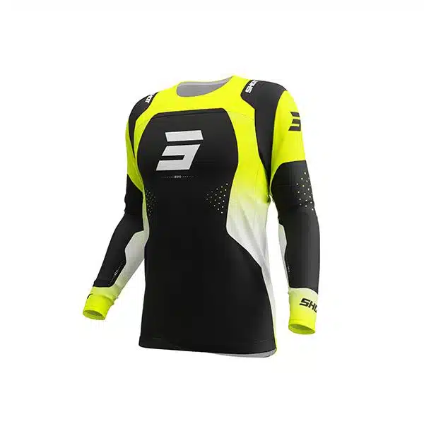 Shot MX Cross Shirt Volwassen Contact Ionyx Fluor Geel 2026 Collectie
