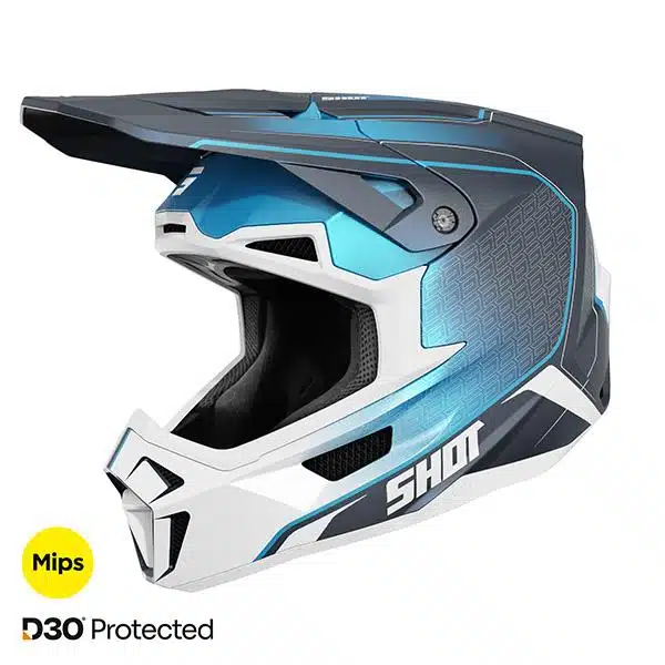 Shot MX Crosshelm Lite Challenger Blauw Mat Volwassenen 2026 Collectie