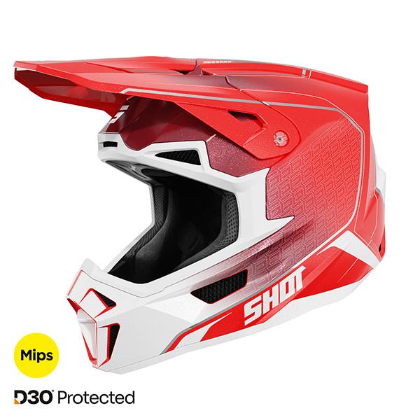 Shot MX Crosshelm Lite Challenger Rood Pearly Volwassenen  2026 Collectie