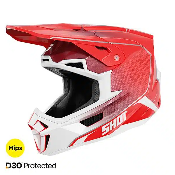 Shot MX Crosshelm Lite Challenger Rood Pearly Volwassenen 2026 Collectie
