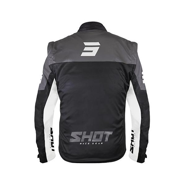 Shot Softshell Enduro Jas Volwassenen Zwart/Wit met afritsbare mouwen 2026 collectie - Afbeelding 2