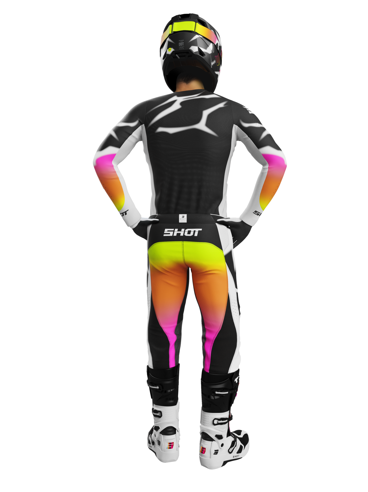 Shot MX Cross Shirt Volwassen Aerolite Devil Black 2026 Collectie - Afbeelding 3