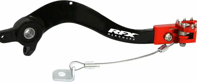 RFX Rempedaal + Brake Saver zwart / oranje KTM SX/SX-F 125-450 23- & EXC/EXC-F 125-500 24 & Husqvarna TC/FC 125-450 23- & TE/FE 125-501 24- & Gas Gas MC/MC-F/EC/EC-F 125/250F/350F/450F 2024