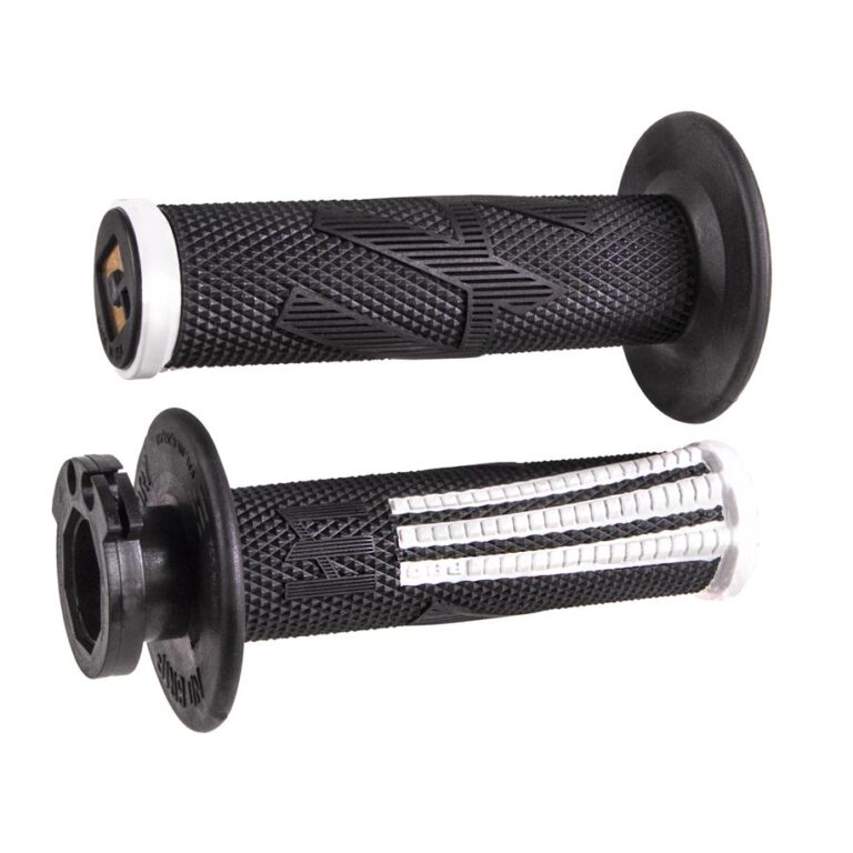 Odi Lock-On V2 Emig Pro handvaten alle 2+ 4 takt Soft Half Waffle Zwart / Wit