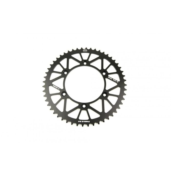 JT achtertandwiel Aluminium Zwart 52 Tands Suzuki RM/RM-Z 125/250/450 1980-