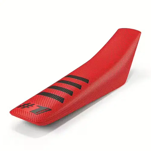 Onegripper waterdicht universeel zadelovertrek Ribbed Rood / Zwart #1
