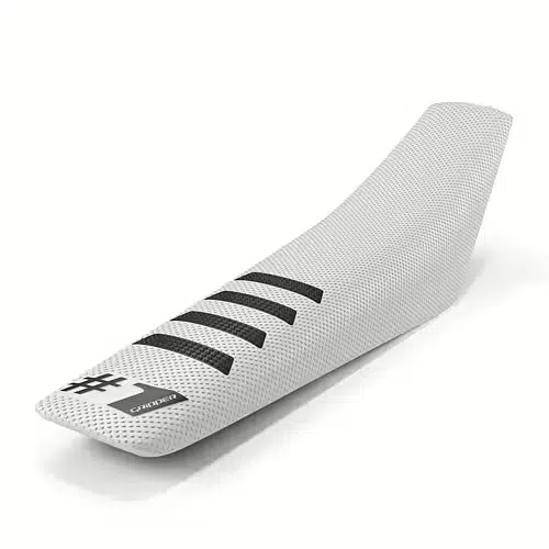 Onegripper waterdicht universeel zadelovertrek Ribbed Wit / Zwart #1