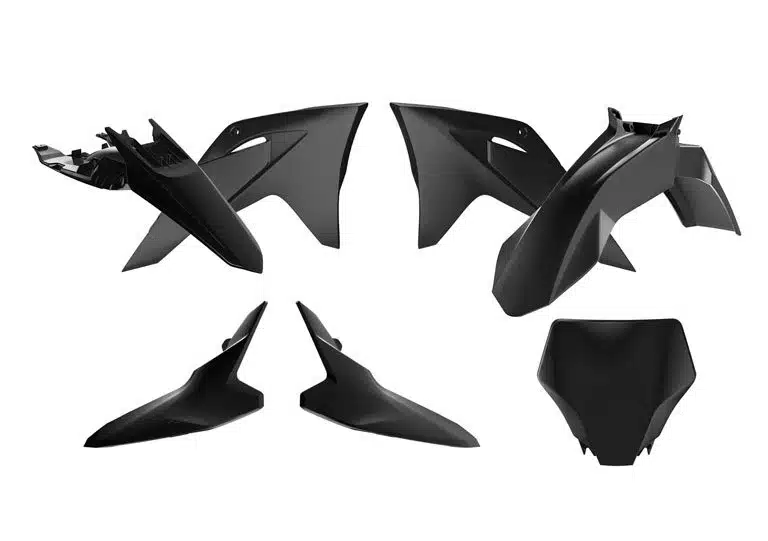 Racetech plastic kit Zwart Gas Gas MC 65 2024-