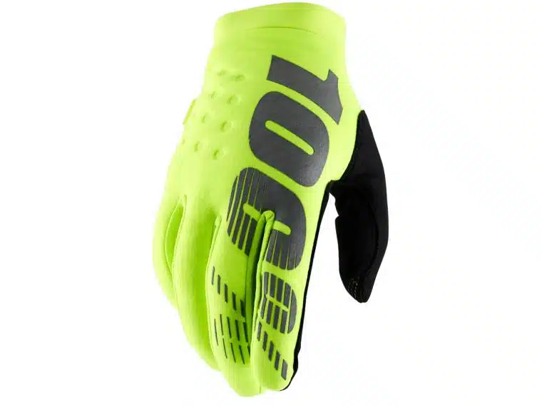 100% Maat S koud weer handschoenen Brisker fluor geel