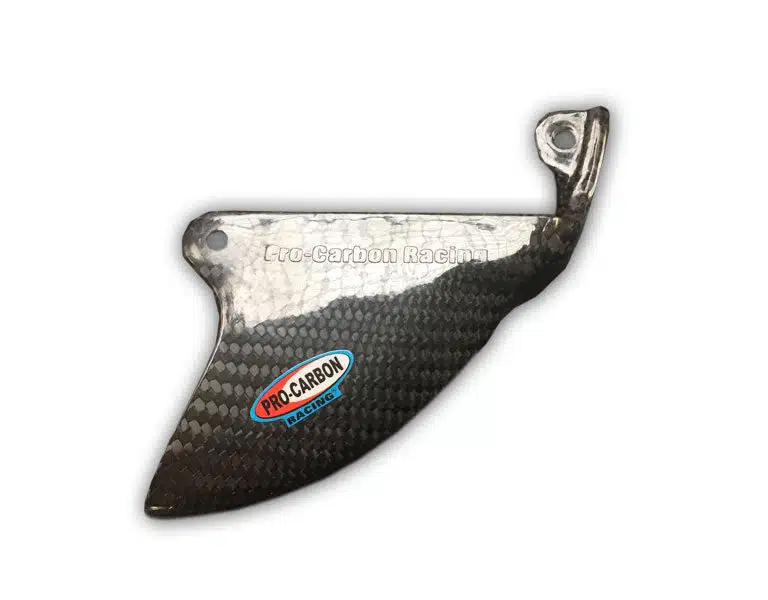 Pro Carbon achter remschijf beschermer Yamaha YZ 125/250 2004-2022 & YZ 250F/450F 2004-2024 & Fantic XX 125/250 2021- & XXF 250/450 2021-
