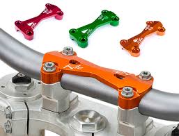 Kite MX/EN bovenste stuurklem Zwart voor 28,6mm stuur ( past op Kite kroonplaten & Originele kroonplaten Honda )