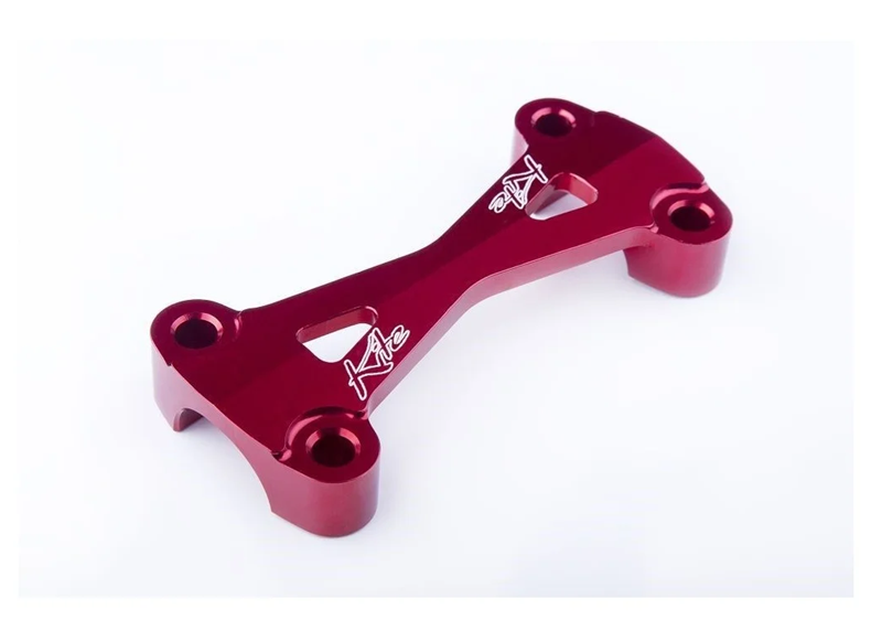 Kite MX/EN bovenste stuurklem rood voor 22mm stuur ( past alleen op Kite kroonplaten Honda )