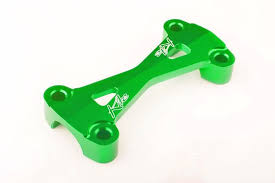Kite MX/EN bovenste stuurklem groen voor 28,6mm stuur ( past alleen op Kite kroonplaten )