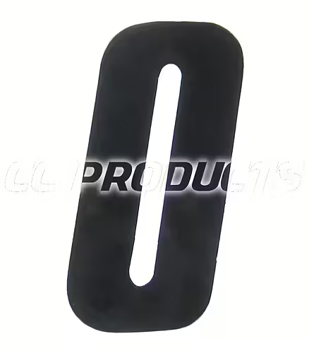 CC Products plaknummer #0 Zwart 17cm hoog ( per stuk ) nummer 0