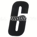 CC Products plaknummer #6/9 Zwart 17cm hoog ( per stuk ) nummer 6/9