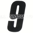 CC Products plaknummer #6/9 Zwart 17cm hoog ( per stuk ) nummer 6/9
