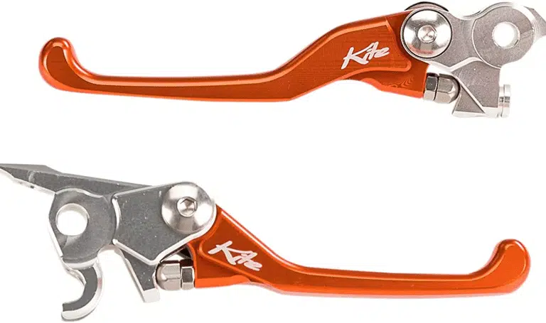 Kite onbreekbare klaphendel set oranje KTM SX 65/85 14- & Husqvarna TC 65/85 14- & Gas Gas MC 65/85 2021