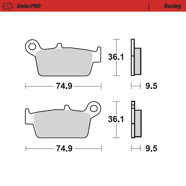 Moto Master achter remblokken Sinter Pro 091811