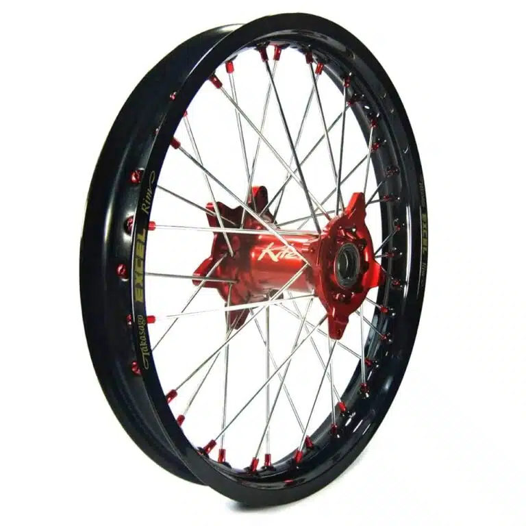 Elite Achterwiel compleet Zwarte Excel Signature velg + Kite Rode naaf 1.60x14 KTM SX 85 2025- & Husqvarna TC 85 2025- & Gas Gas MC 85 2025-