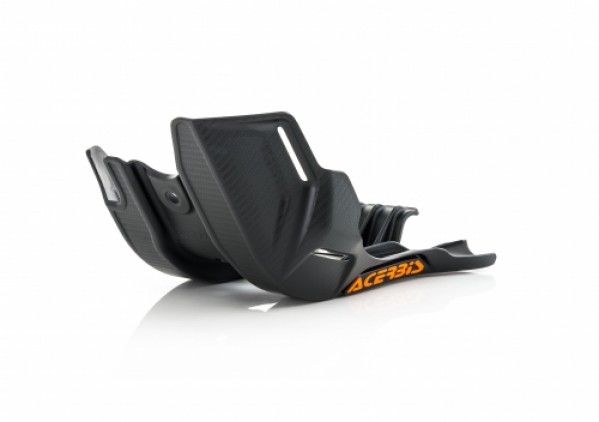 Acerbis blok beschermer zwart met oranje letters Acerbis KTM SX 85 18- & Husqvarna TC 85 18- & Gas Gas MC 85 21-
