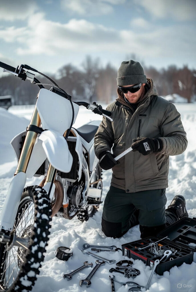 crossmotor winteronderhoud