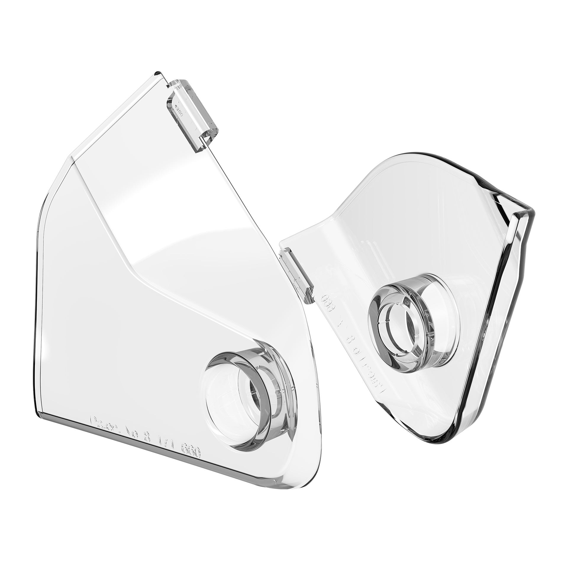 Polisport sticker beschermers transparant zijnummerborden KTM SX 125/150/250/300 2023- & SX-F 250/350/450 2023- & EXC/EXC-F 250/300/350/450/500 2024-