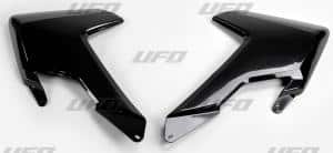 UFO radiator kappen Zwart Husqvarna TC 125 16-18 & TC 250 17-18 & FC 250/350/450 16-18 & TE 250/300 17-19 & FE 250/350/450/501 17-19
