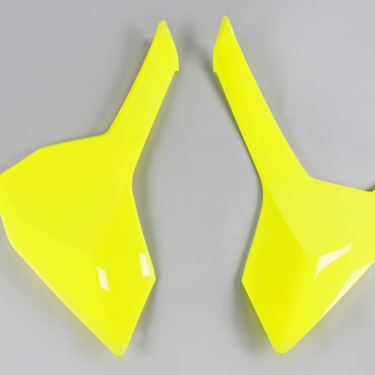 UFO zijnummerborden Fluor Geel Husqvarna TC 125 16-18 & TC 250 17-18 & FC 250/350/450 16-18 & TE 250/300 17-19 & FE 250/350/450/501 17-19