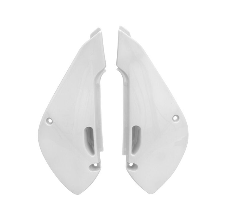 Racetech zijnummerborden Wit Kawasaki KX 65 2001- & KLX 110 2002-2009 & Suzuki RM 65 2003-2006 & DRZ 110 2003-2006