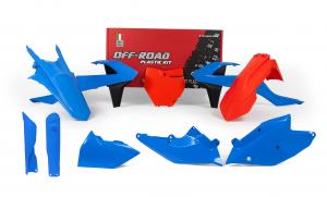 Racetech plastic kit Licht Blauw/Oranje KTM SX 125/150 16-18 & SX 250 17-18 & SX-F 250/350/450 16-18