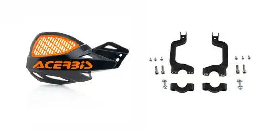 Acerbis Vented Uniko Handkappen Zwart / Oranje