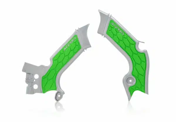 Acerbis X-Grip frame beschermers Grijs / Groen Kawasaki KX 250F 2021- & KX 450F 2019-