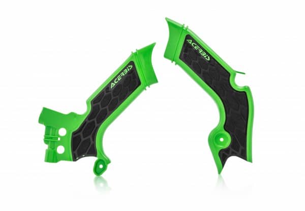 Acerbis X-Grip frame beschermers Groen / Zwart Kawasaki KX 250F 2021- & KX 450F 2019-