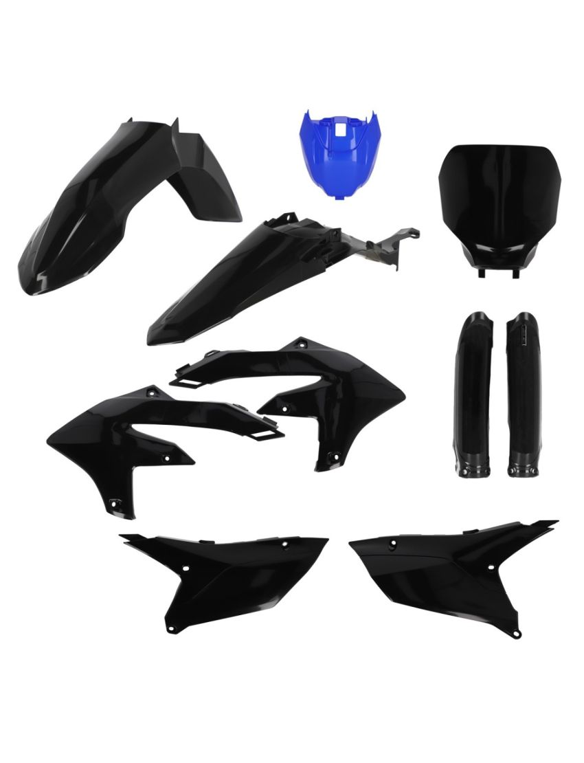 Acerbis plastic kit Zwart / Blauw Yamaha YZ 250F 2024- & YZ 450F 2023-