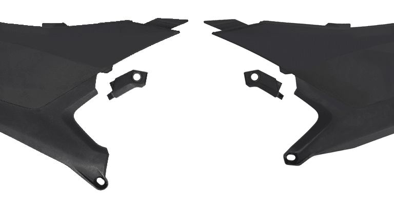 Cycra Zijnummerborden Zwart Yamaha YZ 450F 2026