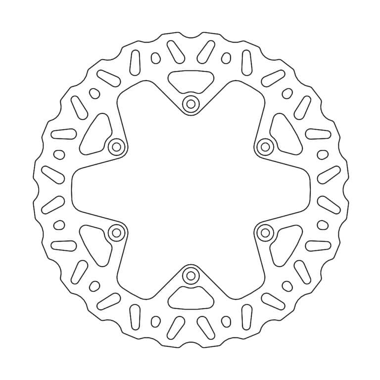 Moto Master Nitro achter remschijf ( 245mm ) Yamaha WR 250F 2019- & WR 450F 2019- & YZ 125 2019-2021 & YZ 250 2019-2021 & YZ 250F 2019-2020 & YZ 450F 2018-2019