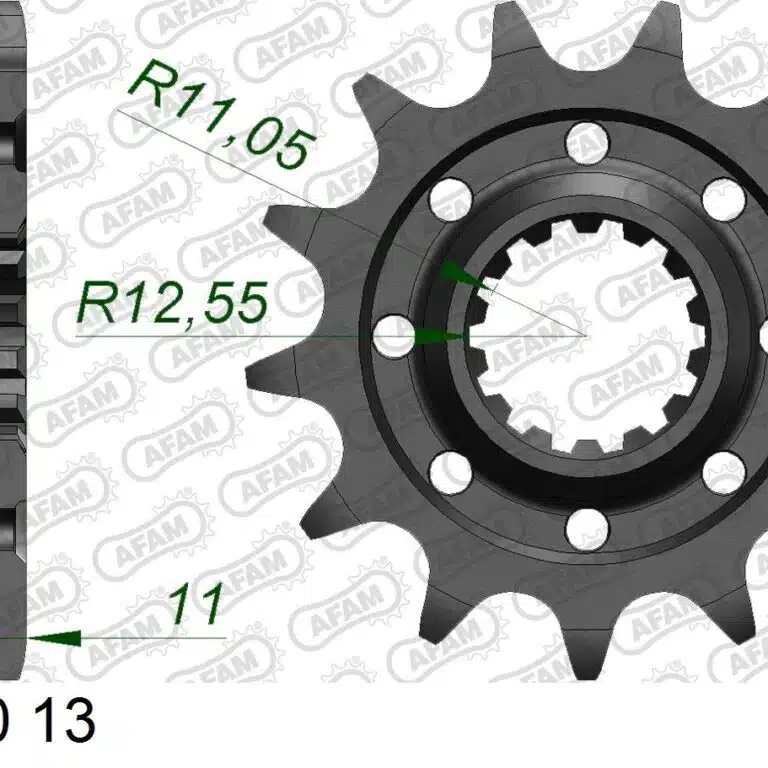 AFAM voortandwiel met moddergroef 13 tands Ducati Desmo 450 MX 2026