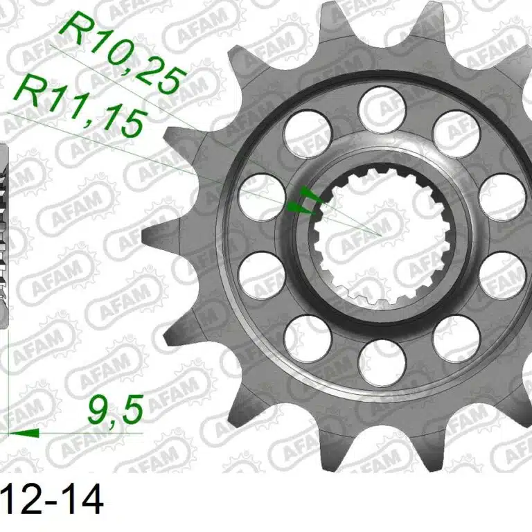 AFAM voortandwiel 13 tands staal Sherco