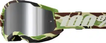 100% Strata 2 Crossbril War Camo - Zilver Spiegel lens ( 2026 collection )