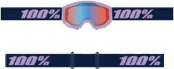 100% Strata 2 Crossbril Paars - Rood/Blauwe Spiegel lens ( 2026 collection )